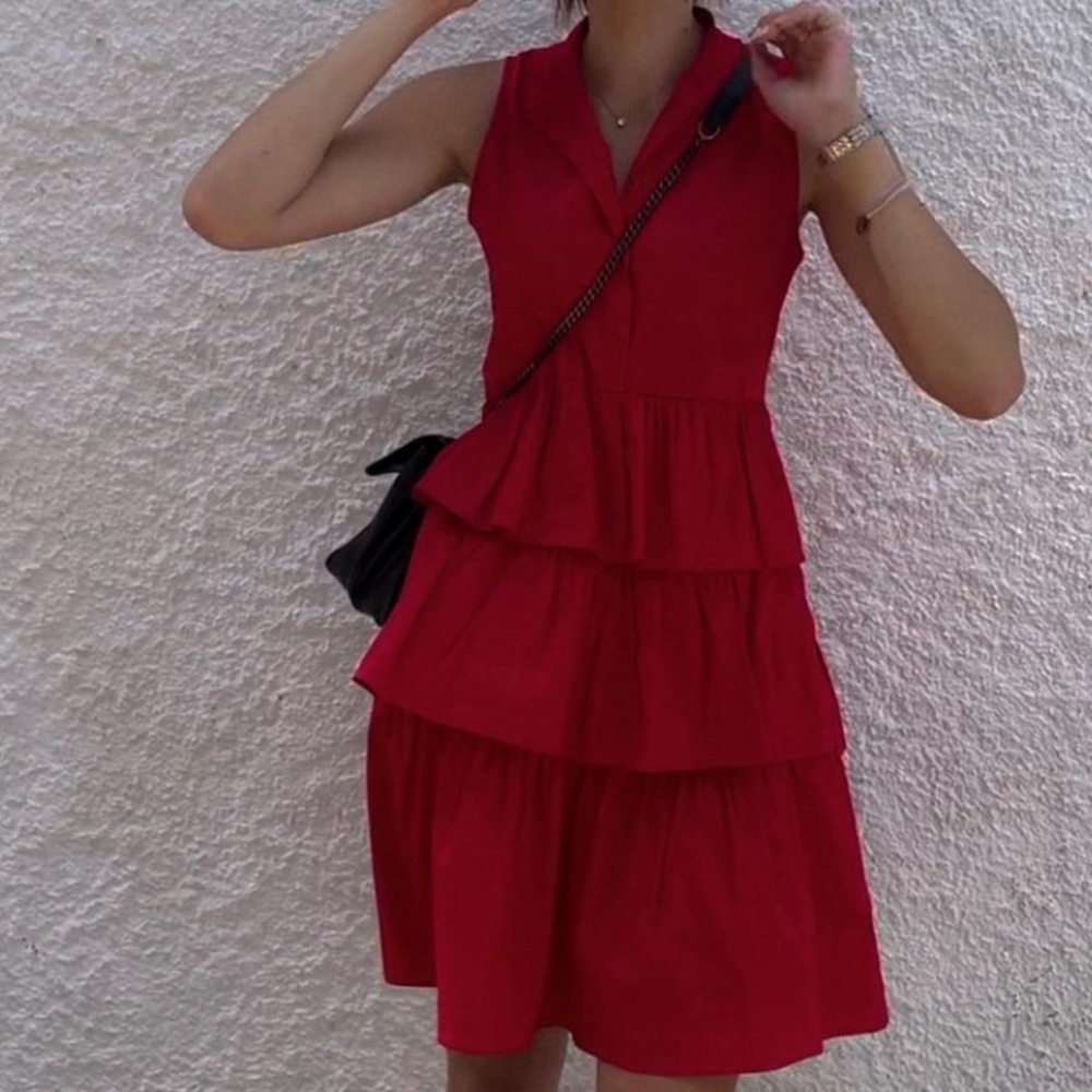 Cute red short dress